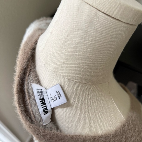 NWOT William Rast Argyle Patterned Brown and White Women's Sweater Size Large - Picture 4 of 9